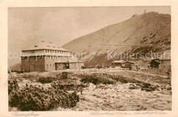 73820139 Riesengebirge_Krkonose_Karkonosze Schlesierhaus Mit Schneekoppe - Czech Republic