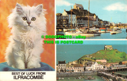 R523930 Best Of Luck From Ilfracombe. The Harbour. Lantern Hill. Photo Precision - World