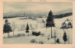 73819778 Mittel-Schreiberhau Szklarska Poreba Riesengebirge PL Winterpanorama  - Pologne