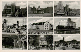 73819519 Wismar Mecklenburg St Georgenkirche Markt Mit Wasserkunst Hafen Rathaus - Wismar