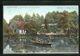 AK Bad Meinberg, Gasthof Silbermühle, Ruderboot  - Bad Meinberg