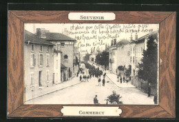 CPA Commercy, Vue De La Rue Aérienne  - Commercy