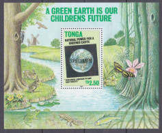 1990 Tonga 1122/B16 Planet Earth (SPECIMENT) 50,00 € - Oceania