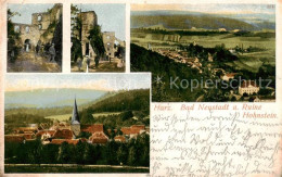 73819196 Neustadt Harz Mit Ruine Hohnstein Teilansichten Panorama Neustadt Harz - Altri & Non Classificati