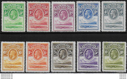 1933 Basutoland Giorgio V 10v. MH SG N. 1/10 - Autres & Non Classés