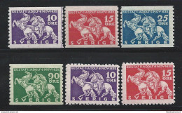 1932 SVEZIA  - N° 224/227 + A  6 Valori  MNH/** - Other & Unclassified