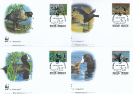 ANTIGUA ET BARBUDA  2009  4 FDC WWF-FOULQUES YVERT N°4002/4005 - FDC