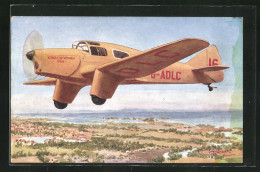 Künstler-AK Flugzeug Miles Falcon, Gewinner Des King`s Cup 1935  - Andere & Zonder Classificatie
