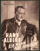 Filmprogramm IFK Nr. 3056, Ein Mann Auf Abwegen, Hans Albers, Charlotte Thiele, Hilde Weissner, Regie: Herbert Selpin  - Magazines