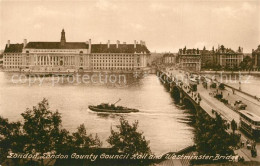 73519380 London County Council Hall Westminster Bridge - Autres & Non Classés