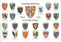 72244019 Cambridge Cambridgeshire Verschiedene Wappen Cambridge - Sonstige & Ohne Zuordnung