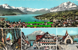 R524104 Kussnacht A. Rigi. 391. Photoglob Wehrli A. G. Zurich. Multi View - World