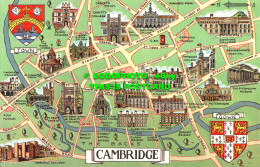 R524244 Cambridge. Map. PT14600. Postcard - World