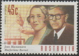 AUSTRALIA - USED 1995 45c Medical Science - Macnamara And Macfarlane Burnett - Used Stamps