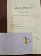 O)  1861 ECUADOR, GUAYAQUIL, FIRST FLIGHT, BISECT, OLMEDO SCT 238 Yellow, BACKSTAMPS ONWARD RETURN, CIRCULATED TO  ECUAD - Equateur
