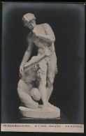AK Jul. V. Schultz: Adam Og Eva  - Skulpturen