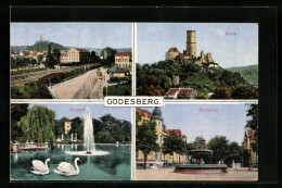 AK Godesberg, Ruine, Rheinallee, Kurpark  - Other & Unclassified