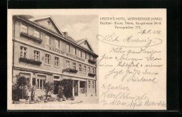 AK Wernigerode / Harz, Kasten`s Hotel, Burgstrasse 39 - 41  - Wernigerode