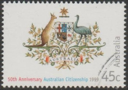 AUSTRALIA - USED 1999 45c 50 Years Of Australian Citizenship - Coat Of Arms - Usati