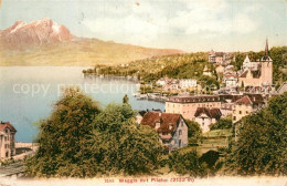 13298440 Weggis Vierwaldstaettersee Seepartie Mit Pilatus Weggis Vierwaldstaette - Autres & Non Classés