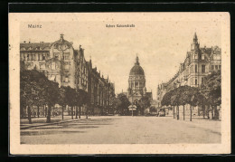 AK Mainz, Untere Kaiserstrasse Mit Kirche  - Mainz