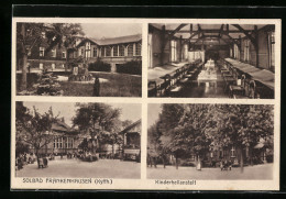 AK Frankenhausen /Kyffh., Kinderheilanstalt Mit Hof Und Schlafsaal  - Bad Frankenhausen