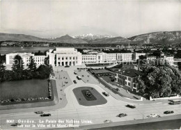 13296444 Geneve GE Le Palais Des Nations Unies Vue Sur La Ville Et Le Mont Blanc - Sonstige & Ohne Zuordnung