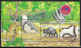 Malaysia 2006 MiNr. (Block 112)  Mammals, Frogs , Reptiles S\sh  MNH**   4.80 € - Malaysia (1964-...)