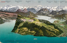 13295432 Vierwaldstaettersee SZ Buergenstock Mythen Bergpanorama Vierwaldstaette - Sonstige & Ohne Zuordnung