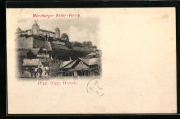 AK Würzburg, Stadtansicht Mit Schloss  - Würzburg