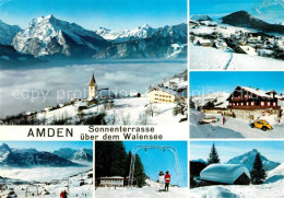 13286862 Amden SG Sonnenterrasse Walensee Winterlandschaft Amden SG - Otros & Sin Clasificación