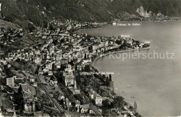 13280358 Montreux VD Fliegeraufnahme Seepartie Montreux VD - Andere & Zonder Classificatie