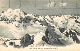 13279773 Piz Morteratsch Gipfel Bergsteiger Gebirgspanorama Berninagruppe Buendn - Autres & Non Classés