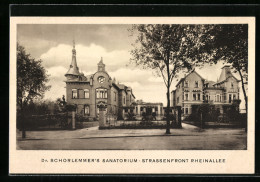 AK Bad Godesberg, Dr. R. Schorlemmer`s Sanatorium, Rheinallee  - Autres & Non Classés