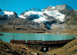 13256434 Rhaetische Bahn Bernina-Express Bernina-Pass Lago Bianco Piz Cambrena   - Autres & Non Classés