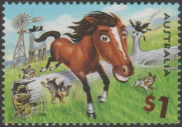 AUSTRALIA - USED 2005 $1.00 Down On The Farm - Horse - Gebraucht