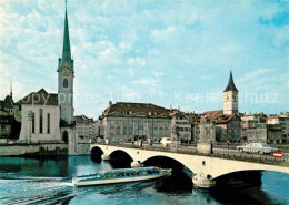 13252368 Zuerich ZH Partie An Der Limmat Fraumuenster Und St Peter Zuerich ZH - Otros & Sin Clasificación