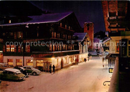 13247193 Adelboden Dorfstrasse Mit Kirche Bei Nacht Adelboden - Autres & Non Classés