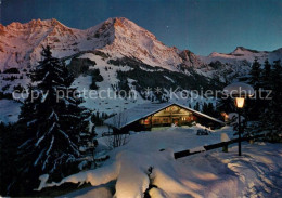 13247011 Adelboden Alte Taverne Lohner Und Steghorn Abendstimmung In Den Alpen A - Autres & Non Classés