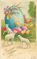 Joyeuses Paques - Poussins Poule Mouton      Q 2551 - Easter