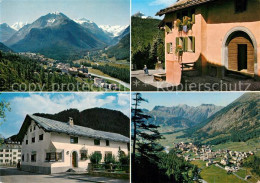 13246551 Pontresina Gesamtansicht Mit Alpenpanorama Engadiner Haus Pontresina - Autres & Non Classés