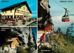 13245854 Ebenalp Bergbahn Wildkirchli Eremitenhuesli Berggasthaus Ebenalp - Andere & Zonder Classificatie