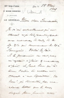 Lettre Manuscrite Signée 1905 Général LATOUR D' AFFAURE Villeneuve/Lot 47 Gap 05 - Politicians  & Military