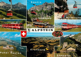 13238312 Appenzell IR Appenzeller Bahnen Saentis Schwaegalp Wildkirchli Kronberg - Andere & Zonder Classificatie