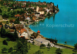 13238288 Beckenried Hotel Edelweiss Am Vierwaldstaettersee Fliegeraufnahme Becke - Altri & Non Classificati