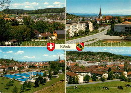 13234862 Koeniz Teilansichten Kirche Freibad Viehweide Kuehe Koeniz - Altri & Non Classificati