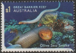 AUSTRALIA - USED 2018 $1.00 Stamp Collecting Month:Reef Safari - Olive Sea Snake - Gebraucht