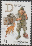 AUSTRALIA - USED 2019 $1.00 Fair Dinkum Aussie Alphabet - "D" Is For Digger, Dingo - Usados