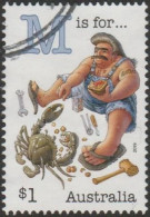 AUSTRALIA - USED 2019 $1.00 Fair Dinkum Aussie Alphabet - "M" Is For Mudcrab, Mechanic Muscleman - Usados