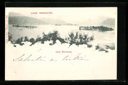 Cartolina Isole Borromee /Lago Maggiore, Ortsansicht Aus Der Vogelschau  - Autres & Non Classés